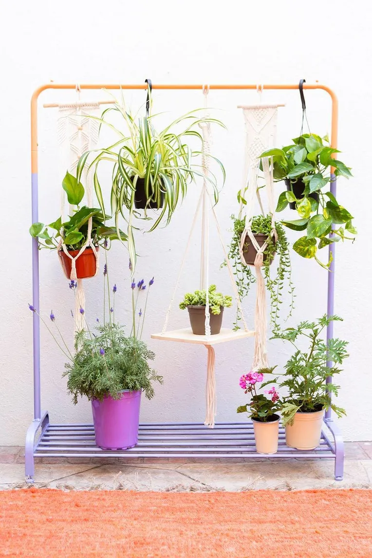 Clothing Rack for Hanging Plants